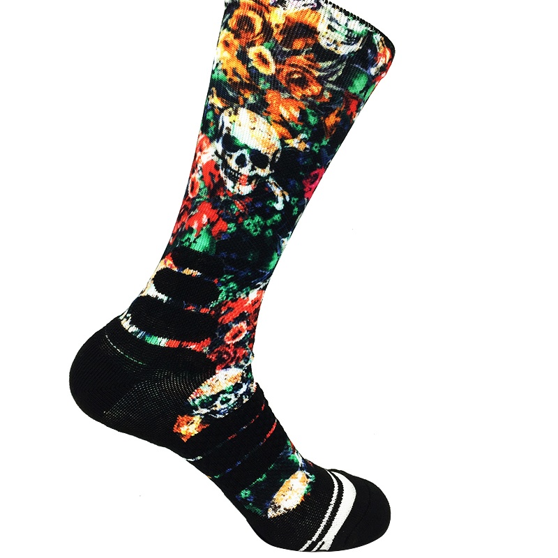 印花男式中襪壓力襪NF18073