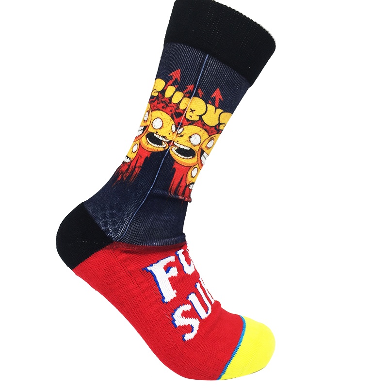 男式運動壓力襪印花襪中襪NF18077