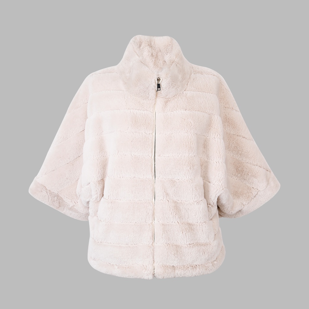 蝙蝠袖毛絨上衣