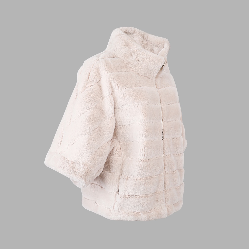 蝙蝠袖毛絨上衣