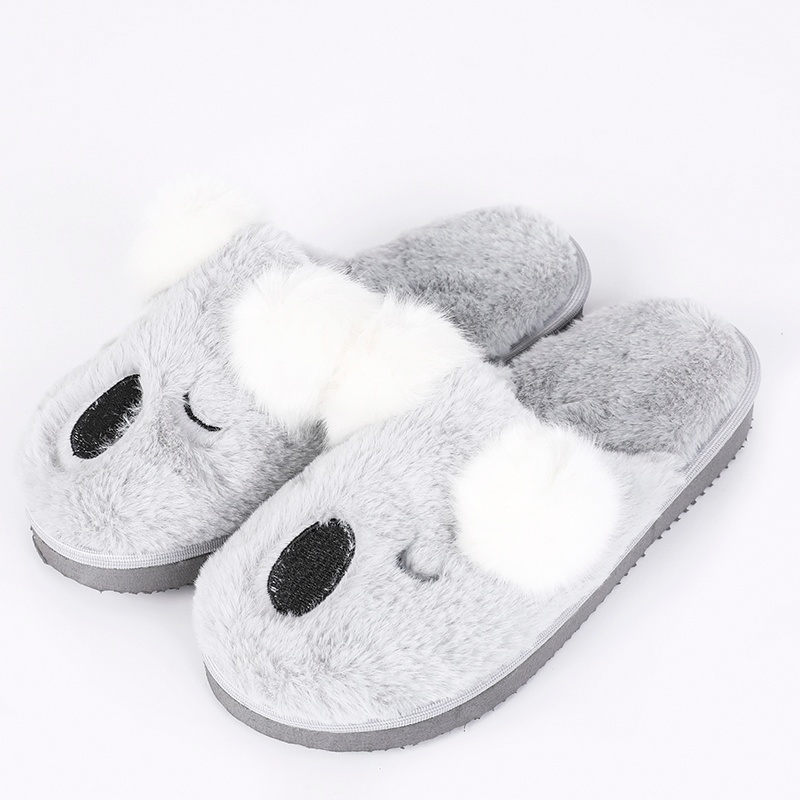 女士卡通棉拖鞋