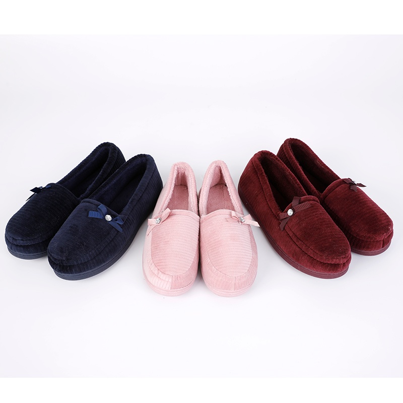 女士條絨滿(mǎn)幫鞋拖鞋