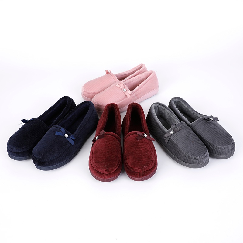 女士條絨滿(mǎn)幫鞋拖鞋